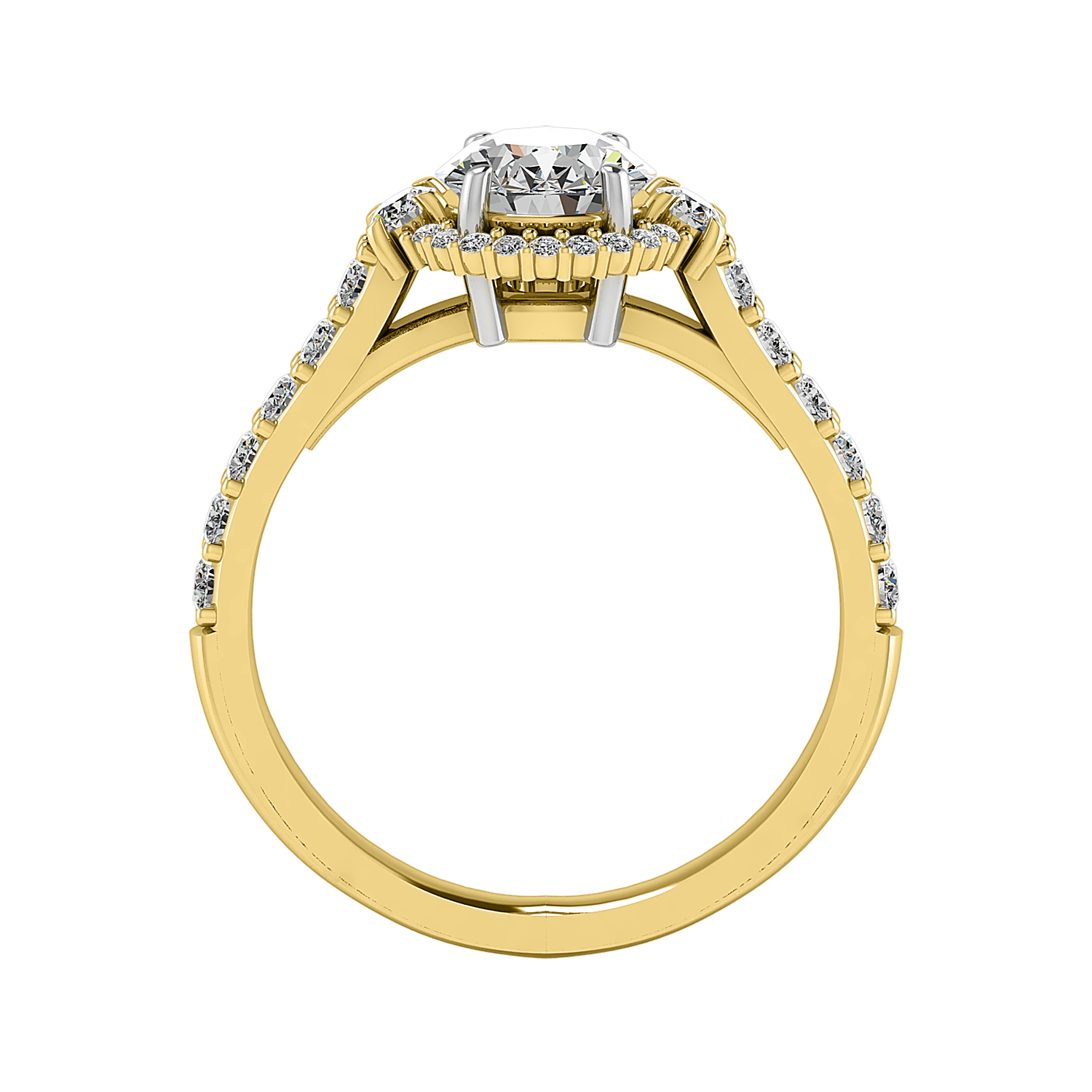 Annie Halo Engagement Ring